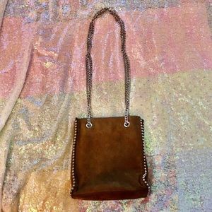 Zara Woman Suede - Chain Purse✨